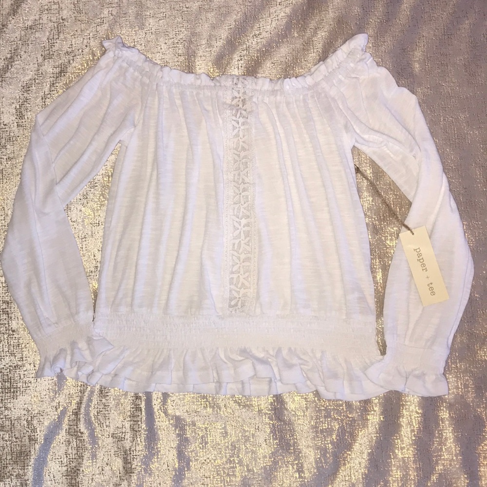 White off shoulder blouse